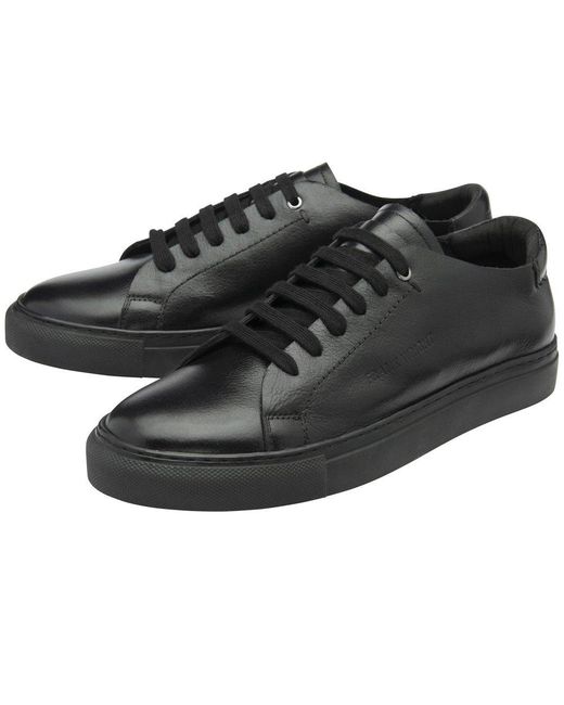 Frank Wright Black Madeley Trainers for men