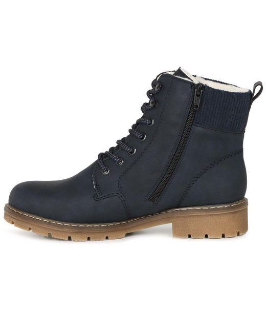 Rieker Blue Fairbanks Ankle Boots