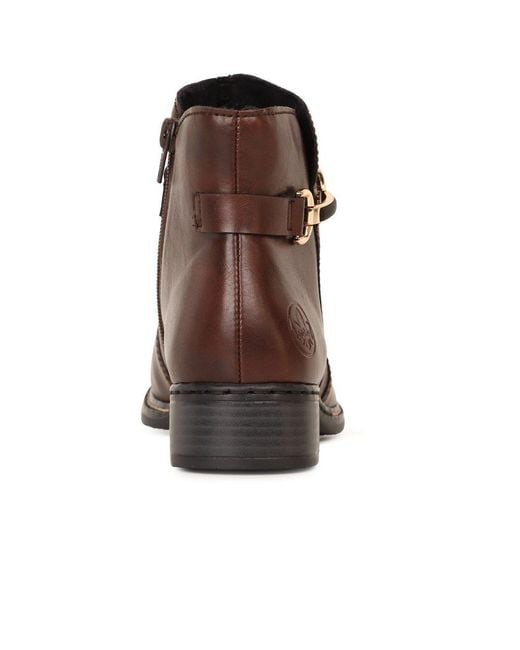 Rieker Brown Cawood Ankle Boots