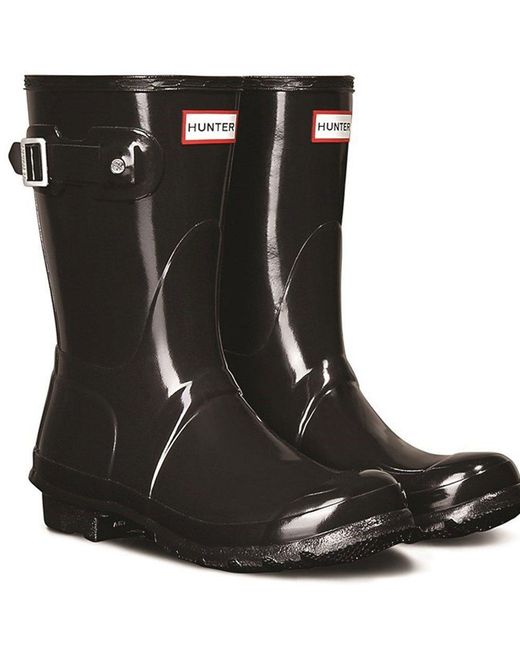 Hunter Black Original Short Wellingtons
