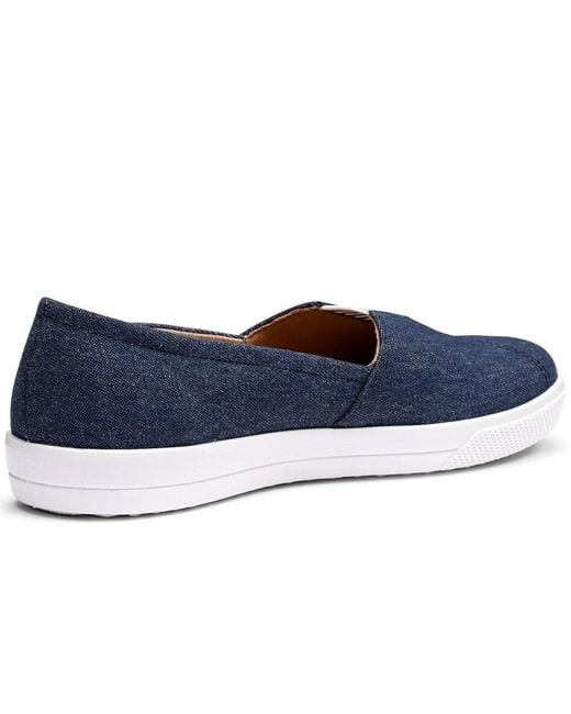 Hotter Blue Laurel Canvas Shoes