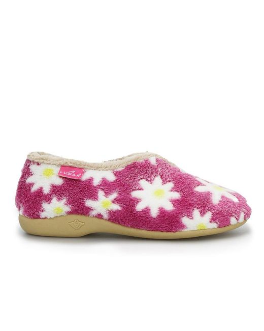 Lunar Pink Daisy Slippers