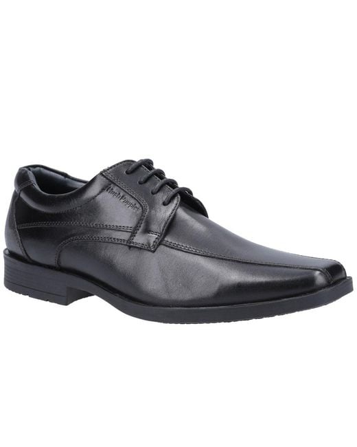 Hush Puppies Black Brandon Lace Up Shoes for men
