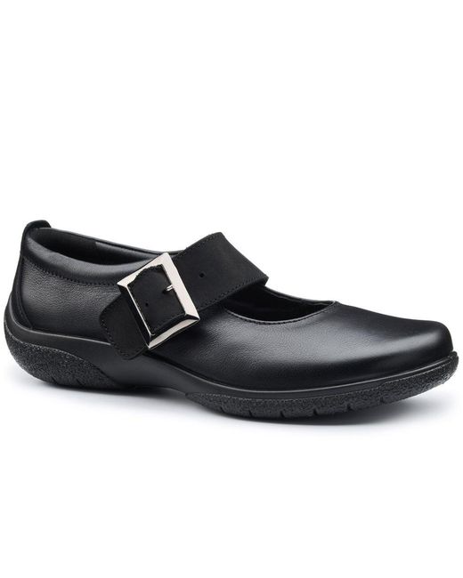 Hotter Black Penny Mary Jane Extra Wide Fit Shoes