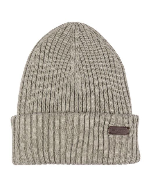 Barbour Gray Crimdon Hat &Amp; Scarf Set