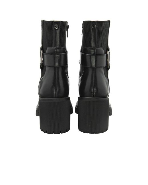 Ravel Black Kirkton Chunky Ankle Boots