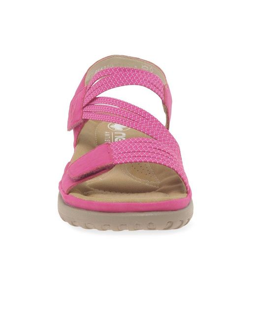 Rieker Pink Locket Sandals
