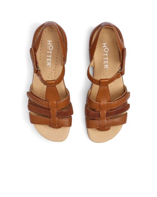 Hotter Brown Solei Sandals