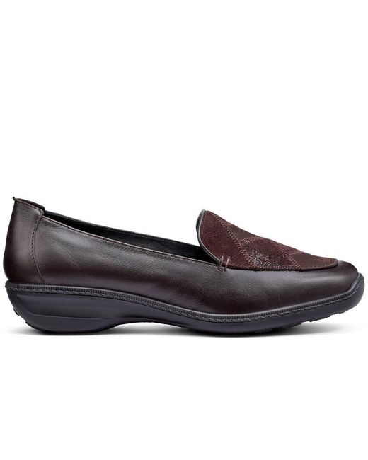 Hotter Black Faith Ii Slip On Shoes