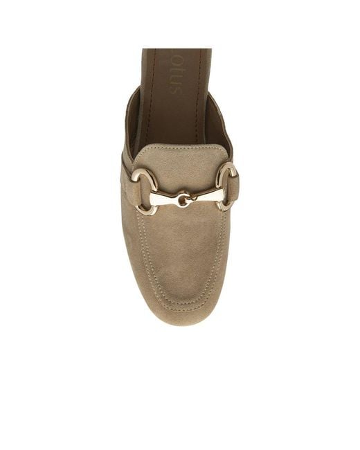 Lotus Brown Taylor Backless Loafers