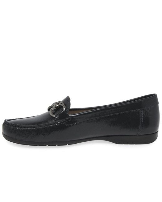 Charles Clinkard Black Rosela Snaffle Moccasins