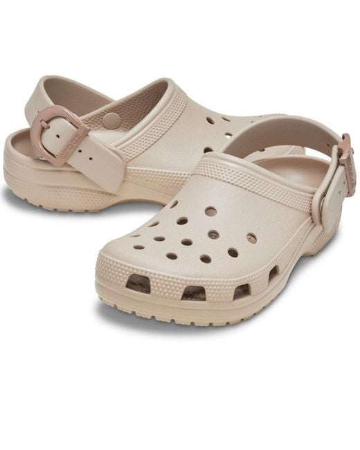 CROCSTM Metallic Classic Buckle Clogs