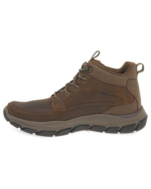 Skechers Brown Respected Boswell Walking Boots for men