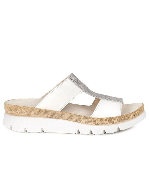 Gabor White Charlie Sandals