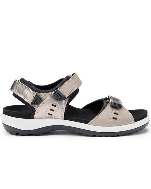 Hotter Black Walk Ii Sandals