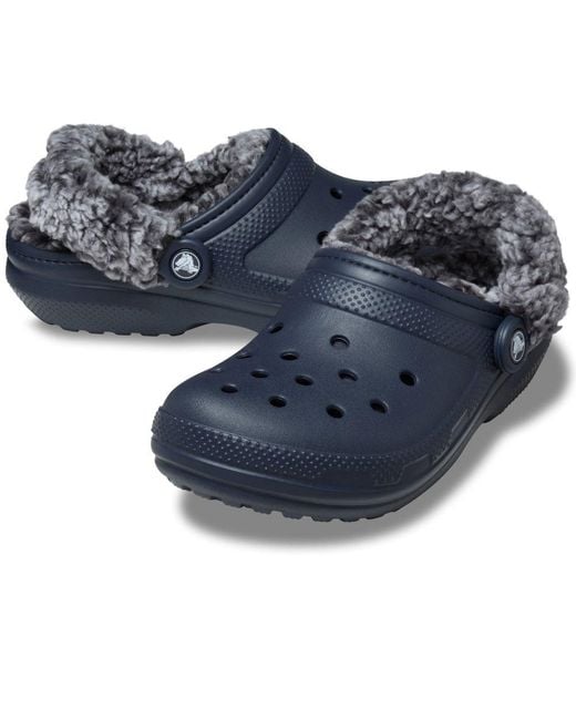 CROCSTM Blue Classic Fleece Lined Clog for men