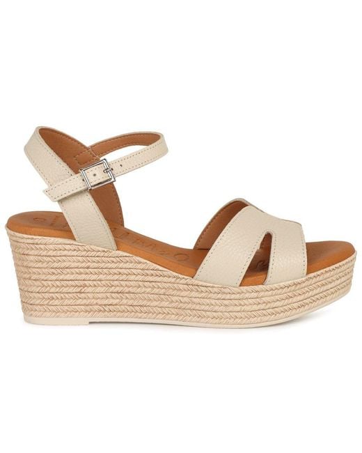 Oh My Sandals Brown Madrid Espadrille Wedge Heel Sandals
