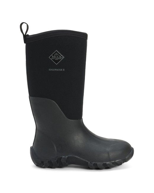 Muck Boot Black Edgewater Ii Multi Purpose Wellingtons for men