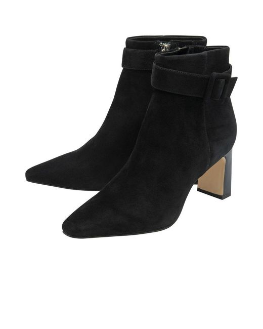 Lotus Black Nadine Ankle Boots