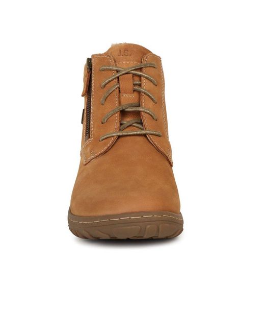 Josef Seibel Brown Ruby 54 Waterproof Ankle Boots