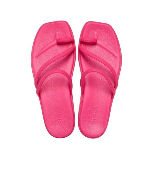 CROCSTM Pink Miami Toe Loop Sandal Dragon Fruit Sandals