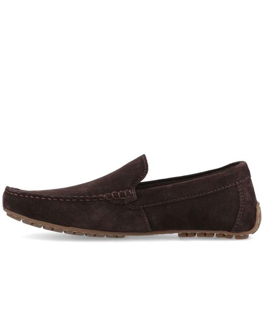 Hush Puppies Brown Ralph Suede Shoes for men