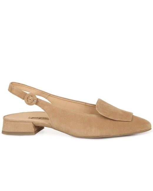 Paul Green Natural Kaia Slingback Sandals