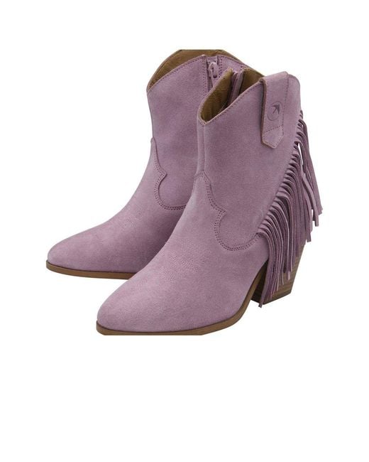 Ravel Purple Horsley Ankle Boots