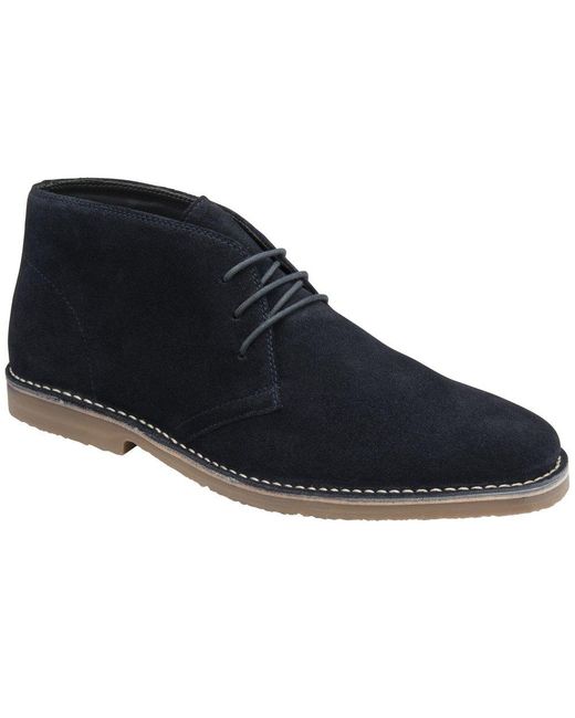Frank Wright Blue Edwin Desert Boots for men