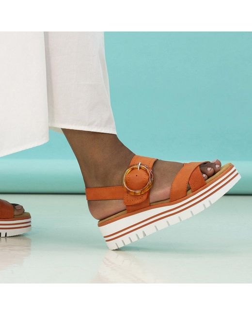 Lunar (GRS) Orange Elise Sandals