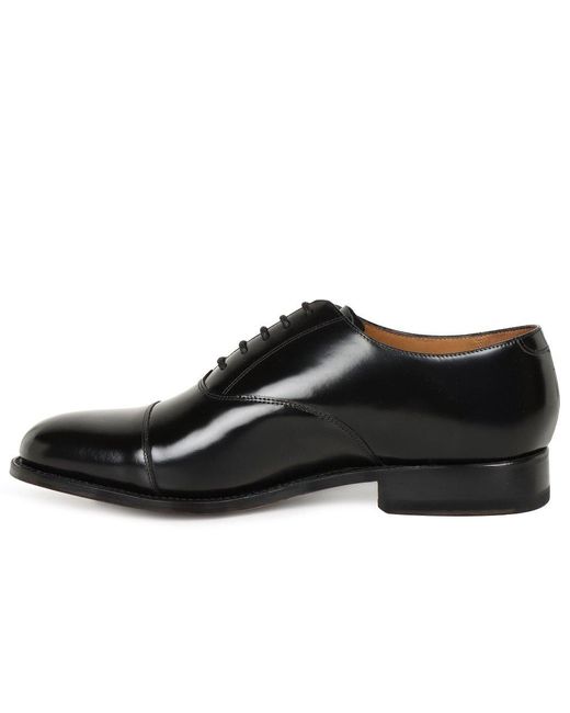 Barker Black Luton Formal Lace Up Oxford Shoes for men