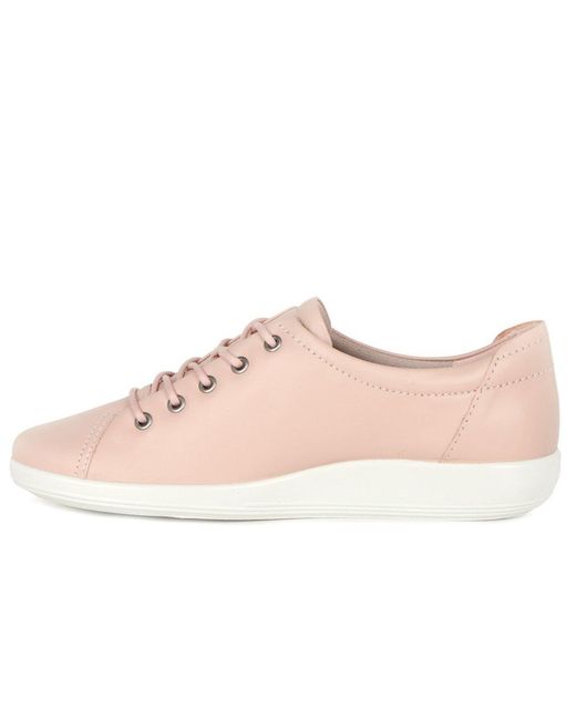 Ecco Pink Soft 2 Lace Trainers