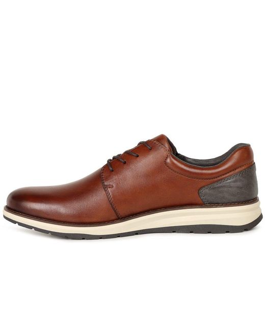 Rieker Brown Bowler Shoes for men