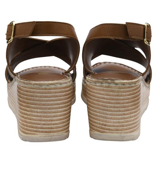 Ravel Brown Branton Wedge Sandals