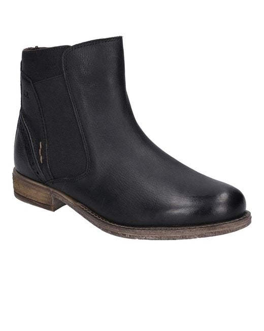 Josef Seibel Black Sienna 35 Ankle Boots (Schwarz)