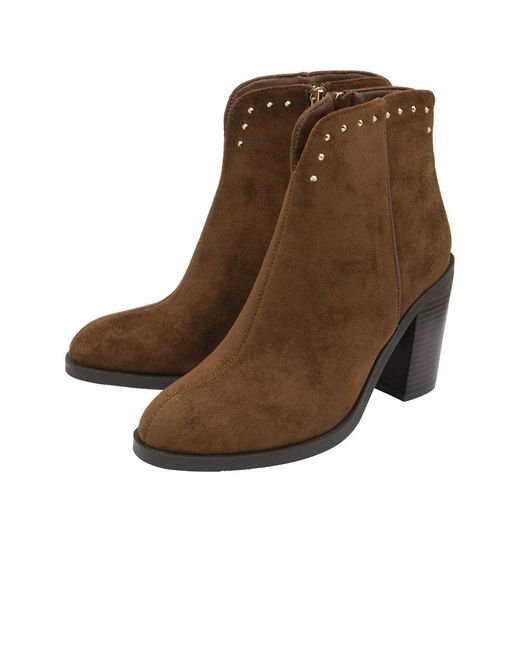 Lotus Brown Lucy Ankle Boots