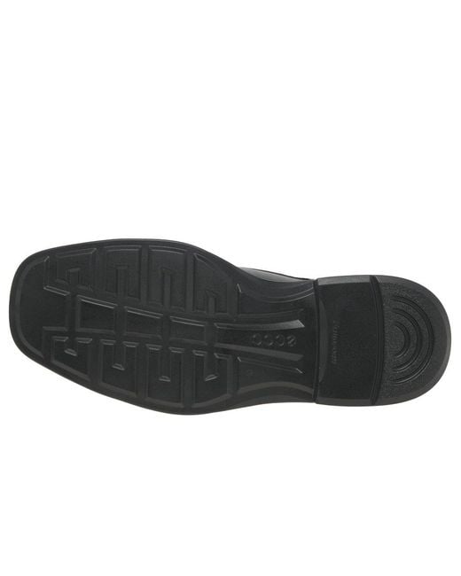Ecco Black Helsinki 2 Bike Toe Tie Shoe Size for men