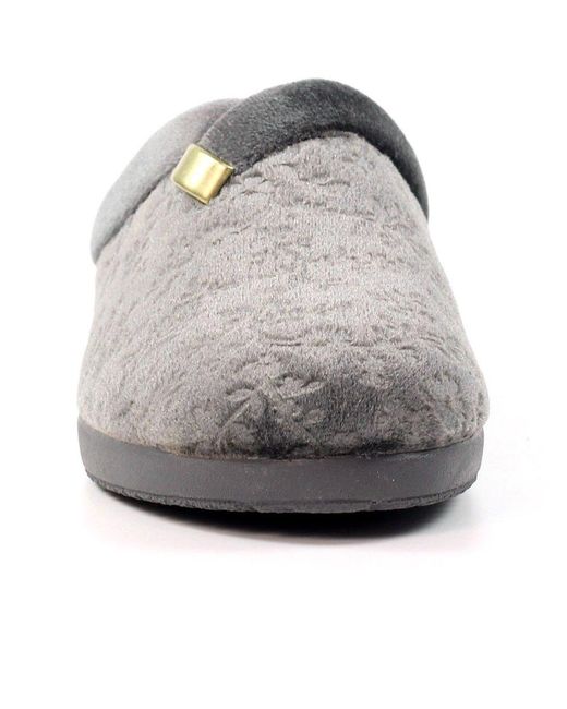 Lunar (GRS) Gray Amaretto Mule Slippers