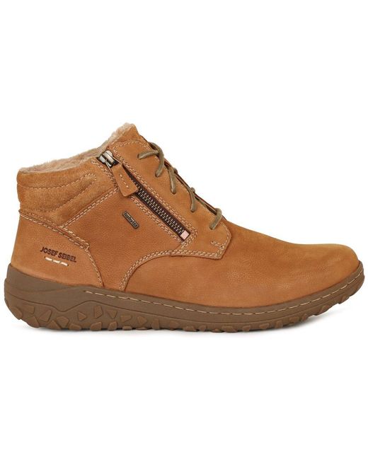 Josef Seibel Brown Ruby 54 Waterproof Ankle Boots