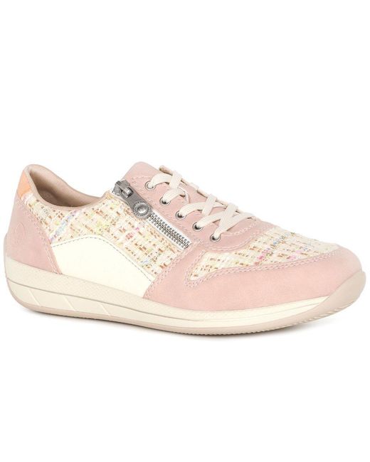 Rieker Pink Occupy Trainers