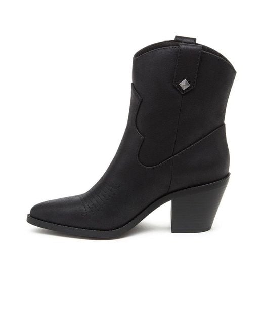 Rocket Dog Black Feather Ankle Boots
