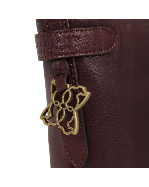 Lakeland Leather Red Newby Crossbody Bag