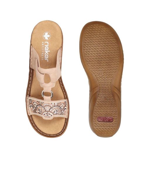 Rieker Brown Radiance Sandals