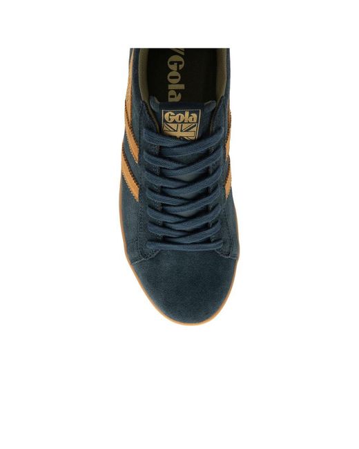 Gola Blue Equipe Ii Suede Trainers Size: 7 for men