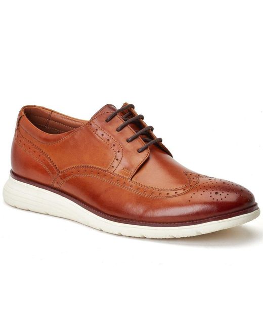Base London Brown Flight Brogues for men