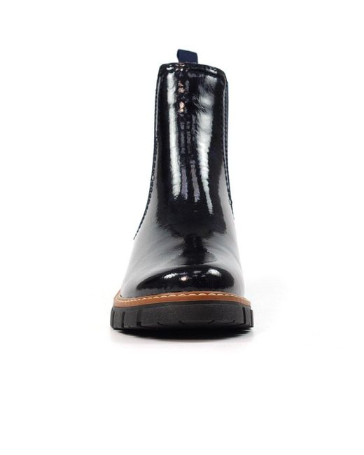 Lunar Blue Peace Ankle Boots