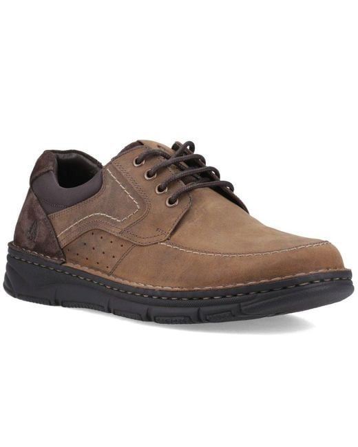 Hush Puppies Brown Franklin Lace Up Shoes for men