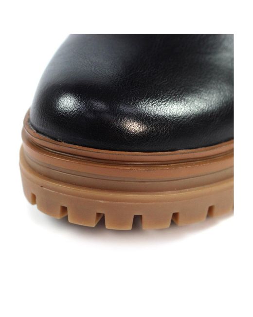 Lunar Black Bernice Ankle Boots