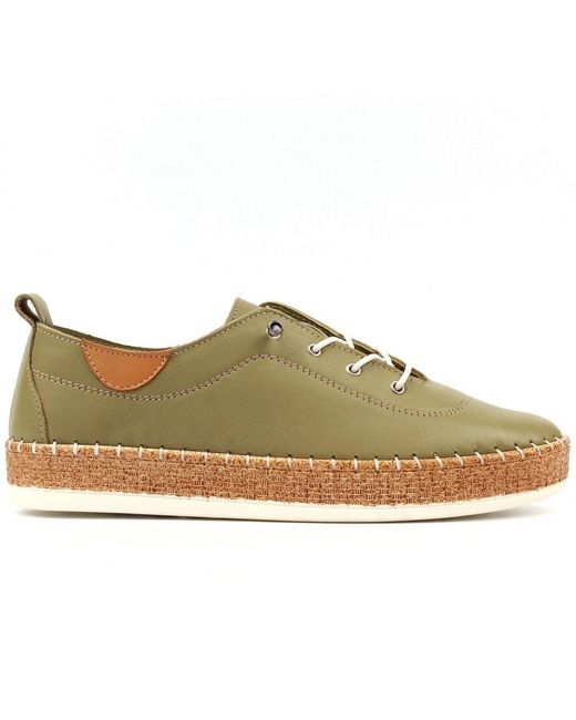 Lunar (GRS) Green Evie Plimsoll Trainers