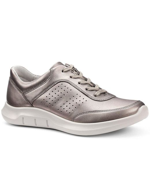 Hotter Gray Orion Wide Fit Trainers